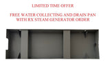 RX120i-KS100A FULL SET 12KW STEAM SHOWER BATH GENERATOR WITH VAPOR-PROOF KS-100A CONTROL PAD, STEAM HEAD AND AUTO DRAIN SYSTEM (SPECIAL EDITION VERSION, CUSTOM BUNDLE SET)