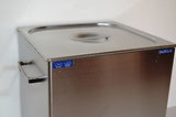 DSA420SE-GL2 20L 5.3GAL 1120W "COMMERCIAL+EXTRA POWER" SERIES DUAL 20 or 40 KHz FREQUENCY DIGITAL HEATED INDUSTRIAL STAINLESS STEEL ULTRASONIC PARTS CLEANER MACHINE WITH INBOARD BASKET AND TOP COVER LID