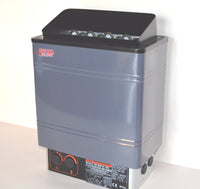TURKU TU90WD-OD - RESIDENTIAL 9KW 240V WET & DRY SAUNA HEATER STOVE EXTERNAL CON5 DIGITAL CONTROLLER
