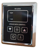 RX60i-KS100A FULL SET 6KW STEAM SHOWER BATH GENERATOR WITH VAPOR-PROOF KS-100A CONTROL PAD, STEAM HEAD AND AUTO DRAIN SYSTEM (SPECIAL EDITION VERSION, CUSTOM BUNDLE SET)