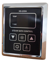 RX120i-KS100A FULL SET 12KW STEAM SHOWER BATH GENERATOR WITH VAPOR-PROOF KS-100A CONTROL PAD, STEAM HEAD AND AUTO DRAIN SYSTEM (SPECIAL EDITION VERSION, CUSTOM BUNDLE SET)