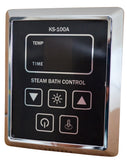 RX120i-KS100A FULL SET 12KW STEAM SHOWER BATH GENERATOR WITH VAPOR-PROOF KS-100A CONTROL PAD, STEAM HEAD AND AUTO DRAIN SYSTEM (SPECIAL EDITION VERSION, CUSTOM BUNDLE SET)